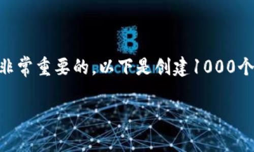 在创建大量的Tokenim钱包时，确保安全性和管理便捷性是非常重要的。以下是创建1000个Tokenim钱包的详细指南，包括步骤、建议工具、最佳实践等。

如何批量创建1000个Tokenim钱包：全面指南